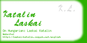 katalin laskai business card